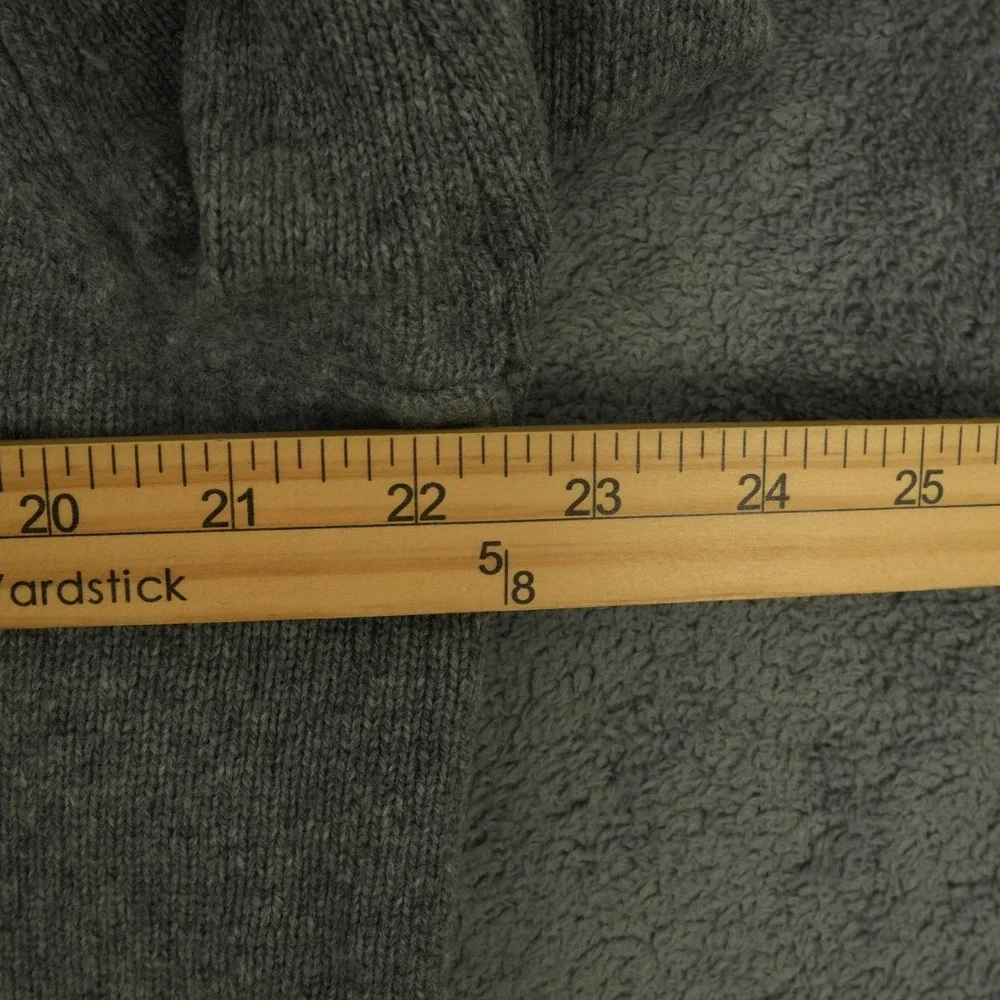 Banana Republic Toggle Popover Sweater Mens L Gray Merino Wool Shawl Colla